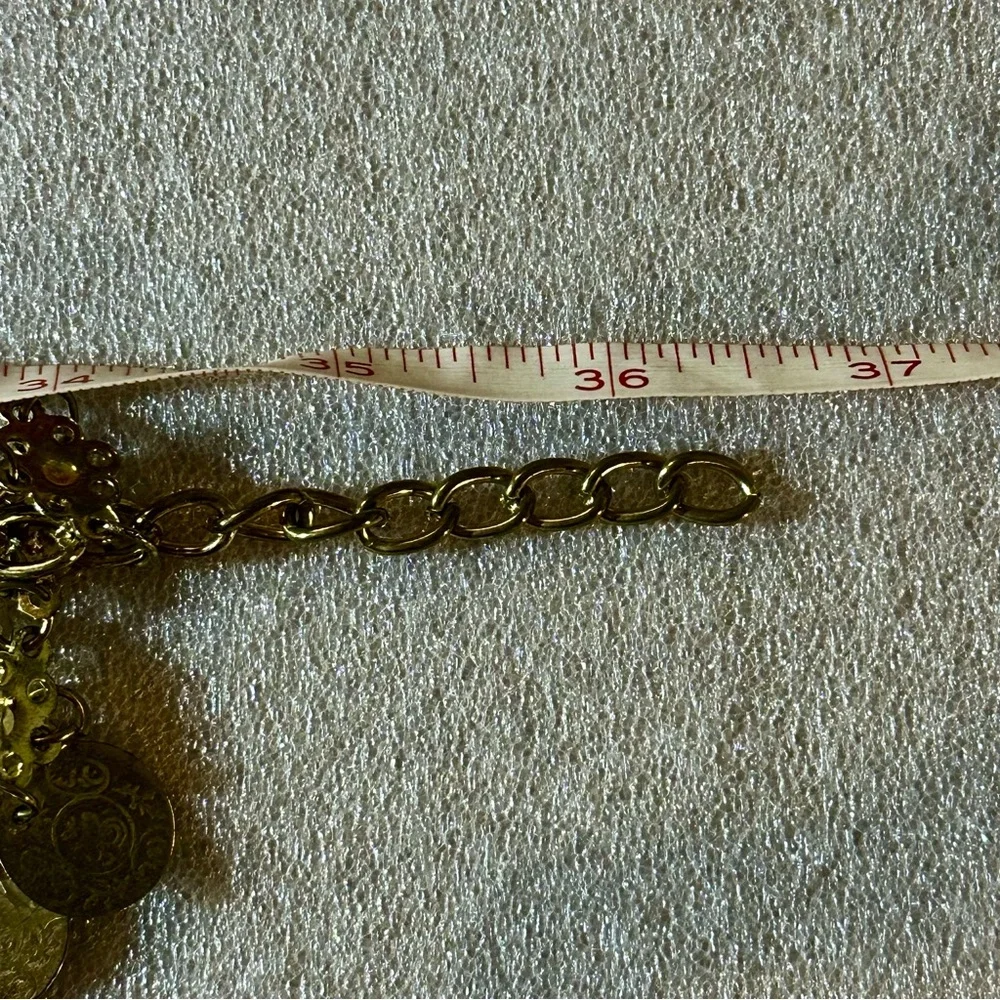 Vintage Coin Belly Dancer Belt with Bells - Picture 6 of 7